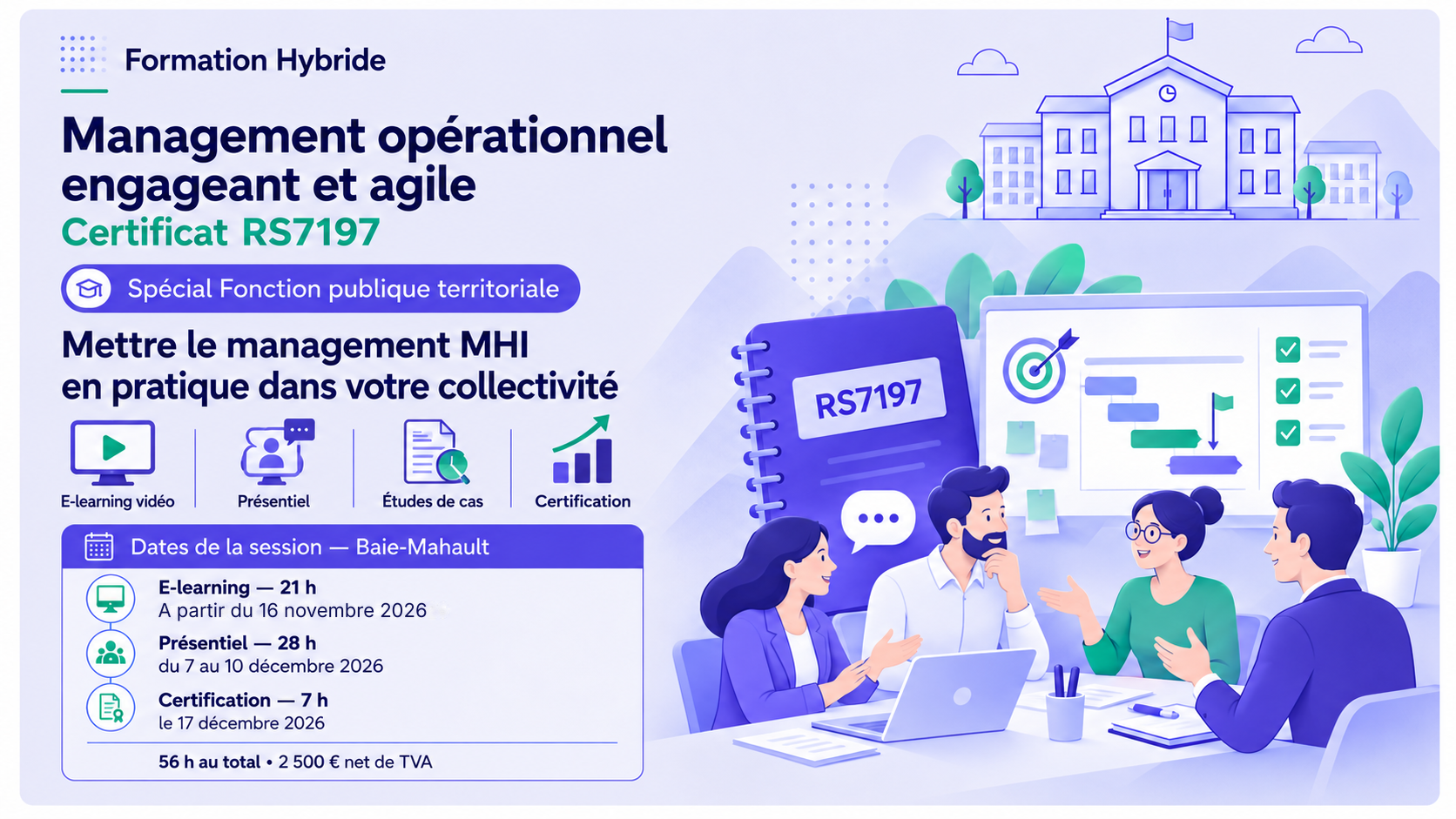 Management opérationnel engageant et agile — Certificat RS7197 — Spécial FPT — Baie-Mahault