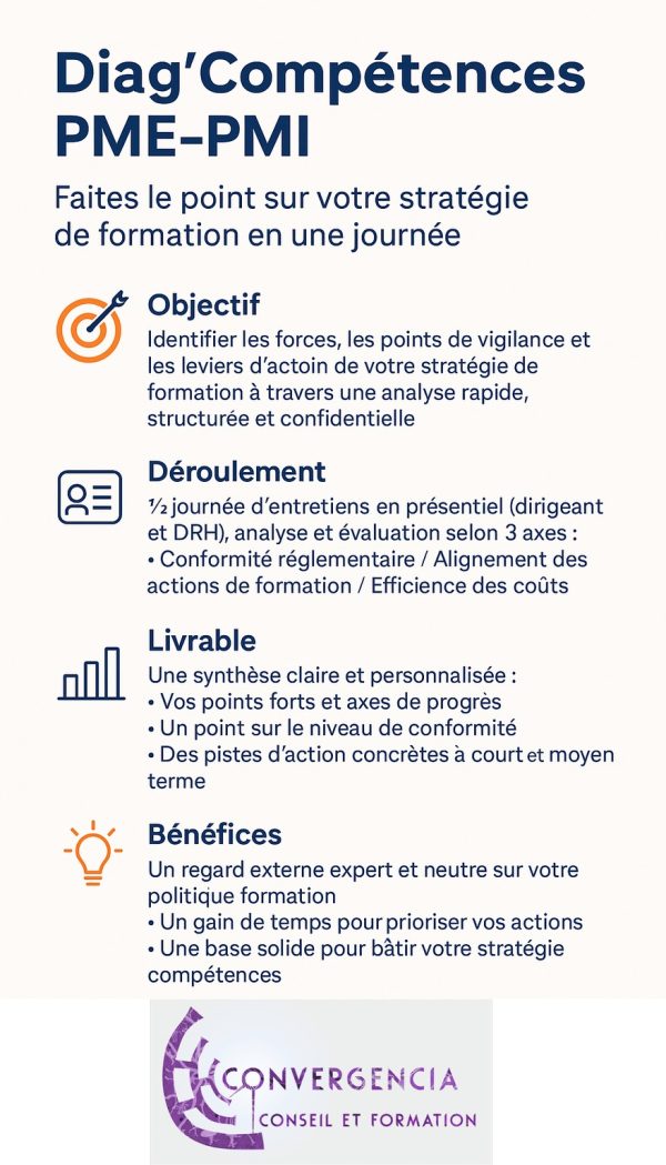 Diag'Compétences PME-PMI Convergencia Conseil et Formation